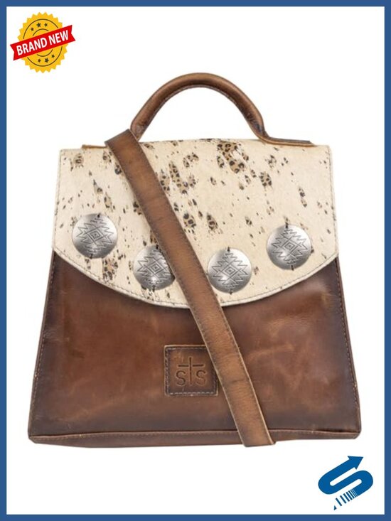 Handbags - Convertible Backpack with Leather Lining, Western Style, Animal Print